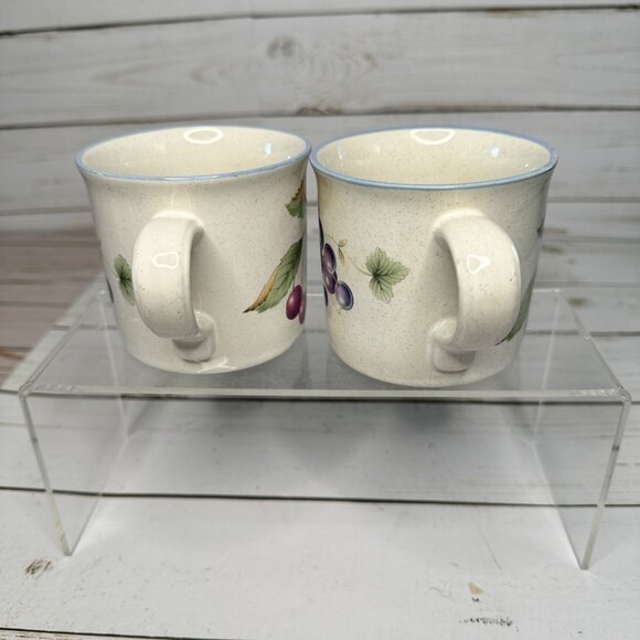 Set of 2 Savior Vivre Lucious Coffee Tea Mug with Saucer Fruit Motif JJ017 - Picture 6 of 12